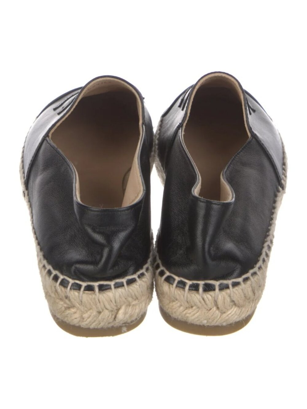 Chanel Black Leather CC Espadrilles EU 39 US 9 - Picture 4 of 5